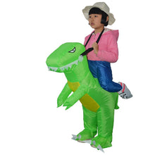 Load image into Gallery viewer, Hot Kids Adult Inflatable Funny Cute Cartoon Dinosaur Rider