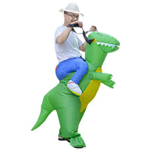 Load image into Gallery viewer, Hot Kids Adult Inflatable Funny Cute Cartoon Dinosaur Rider