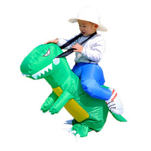 Load image into Gallery viewer, Hot Kids Adult Inflatable Funny Cute Cartoon Dinosaur Rider