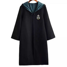 Load image into Gallery viewer, Halloween  Cosplay Costume Kids Adult Gryffindor Robe Ravenclaw Hufflepuff Slytherin Cloak Robe Tie Scarf Wand