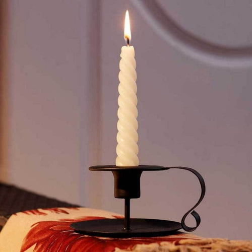 Retro Iron Candelabrum Taper Candle Holder